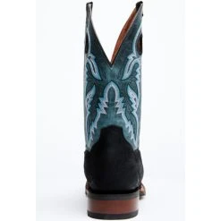 Buy 🔔 Dan Post Men's Leon Crazy Horse Performance Leather Western Boot - Broad Square Toe Black/blue ⌛ -western boots Shop unnamed file 1013