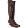Coupon 😀 Dan Post 👩 Women's Mahan Feather Embroidery Western 🥾 Boots - Snip Toe Brown ⌛ -western boots Shop unnamed file 1016