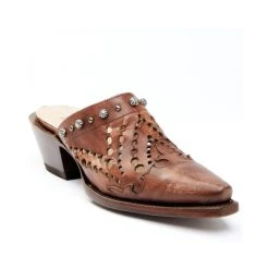 Cheapest 🌟 Dan Post 👩 Women's Brown Inlay Mules - Snip Toe 🎁