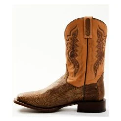 Deals 🛒 Dan Post Men's Exotic Water Snake Western Boot - Broad Square Toe Black/brown 🎉 -western boots Shop unnamed file 1032
