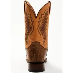 Deals 🛒 Dan Post Men's Exotic Water Snake Western Boot - Broad Square Toe Black/brown 🎉 -western boots Shop unnamed file 1034