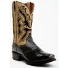 Outlet 😀 Dan Post Men's Exotic Eel Western 🥾 Boots - Square Toe Black 🧨 -western boots Shop unnamed file 1037