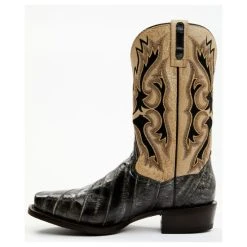 Outlet 😀 Dan Post Men's Exotic Eel Western 🥾 Boots - Square Toe Black 🧨 -western boots Shop unnamed file 1039