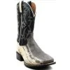 Brand new 😉 Dan Post Men's Kauring Snake Exotic Western 🥾 Boots - Broad Square Toe Black 🧨 -western boots Shop unnamed file 104