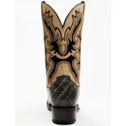 Outlet 😀 Dan Post Men's Exotic Eel Western 🥾 Boots - Square Toe Black 🧨 -western boots Shop unnamed file 1041