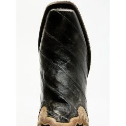 Outlet 😀 Dan Post Men's Exotic Eel Western 🥾 Boots - Square Toe Black 🧨 -western boots Shop unnamed file 1042