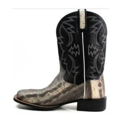 Brand new 😉 Dan Post Men's Kauring Snake Exotic Western 🥾 Boots - Broad Square Toe Black 🧨 -western boots Shop unnamed file 106