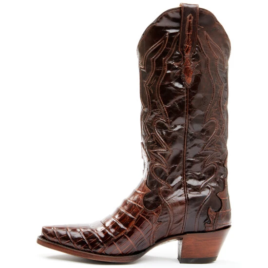 Hot Sale โ๏ธ Dan Post ๐ฉ Women's Exotic Crocodile Leather Western ๐ฅพ Boots - Snip Toe Brown ๐ 5 Hot Sale โ๏ธ Dan Post ๐ฉ Women's Exotic Crocodile Leather Western ๐ฅพ Boots - Snip Toe Brown ๐ - Image 3