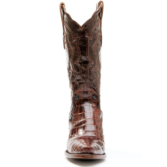 Hot Sale โ๏ธ Dan Post ๐ฉ Women's Exotic Crocodile Leather Western ๐ฅพ Boots - Snip Toe Brown ๐ 6 Hot Sale โ๏ธ Dan Post ๐ฉ Women's Exotic Crocodile Leather Western ๐ฅพ Boots - Snip Toe Brown ๐ - Image 4