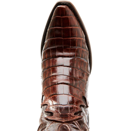 Hot Sale โ๏ธ Dan Post ๐ฉ Women's Exotic Crocodile Leather Western ๐ฅพ Boots - Snip Toe Brown ๐ 8 Hot Sale โ๏ธ Dan Post ๐ฉ Women's Exotic Crocodile Leather Western ๐ฅพ Boots - Snip Toe Brown ๐ - Image 6