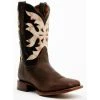 Flash Sale 😀 Dan Post 👩 Women's Sure Shot Embroidered Overlay Western Leather 🥾 Boots - Broad Square Toe Black/tan 🔥 -western boots Shop unnamed file 1086