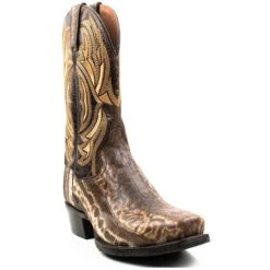 Brand new 🌟 Dan Post Men's Kauring Snake Exotic Western 🥾 Boots - Square Toe Brown ❤️