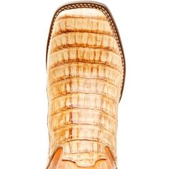Best deal 🎉 Dan Post Men's Tan Caiman Belly Western 🥾 Boots - Broad Square Toe ⌛ -western boots Shop unnamed file 1105