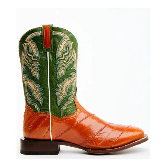 Brand new ๐ Dan Post Men's Camel Eel Exotic Western ๐ฅพ Boots - Broad Square Toe Multi ๐ 4 Brand new ๐ Dan Post Men's Camel Eel Exotic Western ๐ฅพ Boots - Broad Square Toe Multi ๐ - Image 2