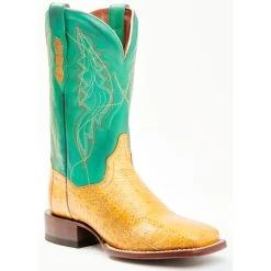 Deals 🤩 Dan Post 👩 Women's Exotic Watersnake Skin Western 🥾 Boots - Broad Square Toe Gold 🔥