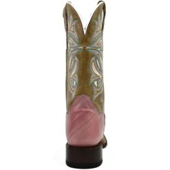 Hot Sale 🎁 Dan Post 👩 Women's Eel Exotic Western 🥾 Boots - Broad Square Toe Pink 💯 -western boots Shop unnamed file 1174