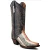 Outlet 👏 Dan Post 👩 Women's Zacatecas Exotic Watersnake Western 🥾 Boots - Snip Toe Grey 👍 -western boots Shop unnamed file 1191
