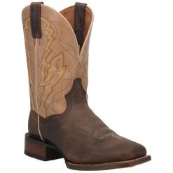 Best deal ๐ Dan Post Men's Garrison Western ๐ฅพ Boots - Broad Square Toe Brown ๐