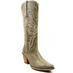 Dan Post Shop 28 Buy ⌛ Dan Post 👩 Women's Vintage Embroidered Tall Western 🥾 Boots - Pointed Toe Olive 😍