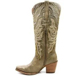 Buy ⌛ Dan Post 👩 Women's Vintage Embroidered Tall Western 🥾 Boots - Pointed Toe Olive 😍 -western boots Shop unnamed file 1222