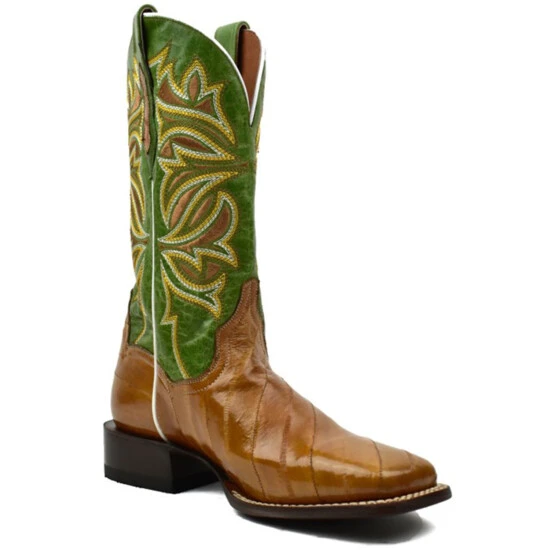 Cheap โ๏ธ Dan Post ๐ฉ Women's Exotic Eel Skin Western Boot - Broad Square Toe Green โจ 3 Cheap โ๏ธ Dan Post ๐ฉ Women's Exotic Eel Skin Western Boot - Broad Square Toe Green โจ