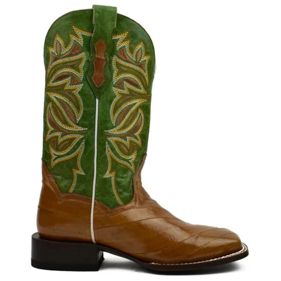 Cheap โ๏ธ Dan Post ๐ฉ Women's Exotic Eel Skin Western Boot - Broad Square Toe Green โจ 4 Cheap โ๏ธ Dan Post ๐ฉ Women's Exotic Eel Skin Western Boot - Broad Square Toe Green โจ - Image 2