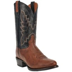 Best reviews of ❤️ Dan Post Men's Exotic Ostrich Skin Western 🥾 Boots - Medium Toe Brown 🧨