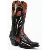 Deals 🔔 Dan Post 👩 Women's Alyssia Floral Leather Tall Western 🥾 Boots - Snip Toe Black 🧨 -western boots Shop unnamed file 1249