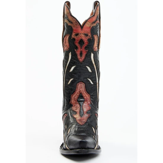 Deals π Dan Post π© Women's Alyssia Floral Leather Tall Western π₯Ύ Boots - Snip Toe Black 𧨠6 Deals π Dan Post π© Women's Alyssia Floral Leather Tall Western π₯Ύ Boots - Snip Toe Black 𧨠- Image 4