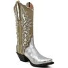 Deals ⌛ Dan Post 👩 Women's Eel Exotic Western Boot - Snip Toe Silver 👏 -western boots Shop unnamed file 182