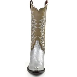 Deals ⌛ Dan Post 👩 Women's Eel Exotic Western Boot - Snip Toe Silver 👏 -western boots Shop unnamed file 185