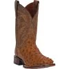 Budget 🥰 Dan Post Men's Alamosa Full Quill Ostrich Western 🥾 Boots - Broad Square Toe Saddle Tan ⌛ -western boots Shop unnamed file 2