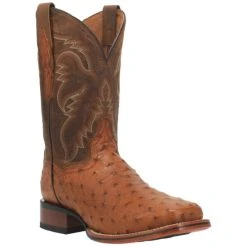 Deals 👍 Dan Post Men's Brown Alamosa Western 🥾 Boots - Wide Square Toe 😍