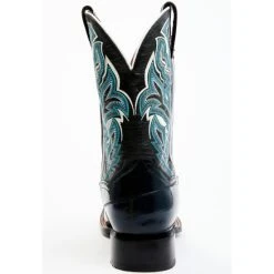 Buy 🎁 Dan Post Men's Sky Blue & Black Eel Exotic Western 🥾 Boots - Broad Square Toe 👍 -western boots Shop unnamed file 214