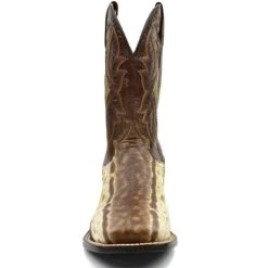 Outlet 🎁 Dan Post Men's Karung Snake Brown Exotic Western 🥾 Boots - Broad Square Toe 👏 -western boots Shop unnamed file 227