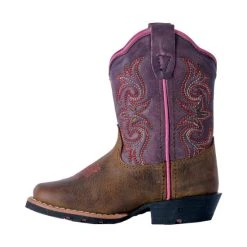 Deals ✨ Dan Post Toddler 👧 Girls' Sand Tryke Leather 🥾 Boots - Square Toe For Toddler-Girl 🤩 -western boots Shop unnamed file 23