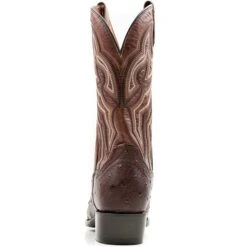 Best Sale 😉 Dan Post Men's 12" Hand Ostrich Quill Exotic Western 🥾 Boots Brown 🤩 -western boots Shop unnamed file 243