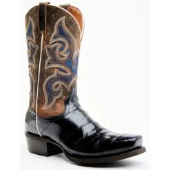 Best reviews of ๐ Dan Post Men's Eel Exotic Blue Western ๐ฅพ Boots - Square Toe Multi ๐
