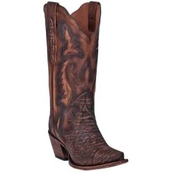 Coupon ⭐ Dan Post 👩 Women's Lauryn Western 🥾 Boots - Snip Toe Brown 🧨