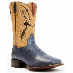 Best deal ๐คฉ Dan Post Men's Exotic Water Snake Western ๐ฅพ Boots - Broad Square Toe Blue ๐