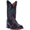 Cheap 👍 Dan Post Men's Kingsly Caiman Leather Western 🥾 Boots - Broad Square Toe Brown ❤️