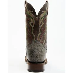 Deals 🤩 Dan Post Men's Hand Ostrich Quill Western 🥾 Boots - Broad Square Toe Grey ❤️ -western boots Shop unnamed file 367