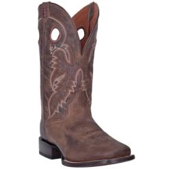 Deals 😀 Dan Post Men's Abram Western 🥾 Boots - Broad Square Toe Tan ⭐