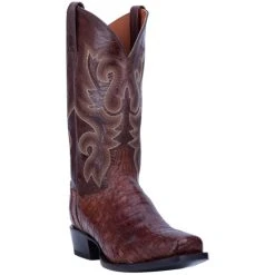 Cheapest 👏 Dan Post Men's Bayou Exotic Caiman Western 🥾 Boots - Square Toe Brown 👏
