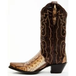 Cheap 🤩 Dan Post 👩 Women's Karung Exotic Snake Western 🥾 Boots - Snip Toe Brown ⭐ -western boots Shop unnamed file 450