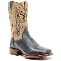 Hot Sale 😍 Dan Post Men's Exotic Snake Skin Western 🥾 Boots - Broad Square Toe Brown 🤩