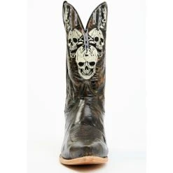 New ❤️ Dan Post Men's 13" Skull Face Tall Western Boot - Snip Toe Black 😀 -western boots Shop unnamed file 52