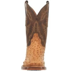 New ⭐ Dan Post Men's Kershaw Exotic Ostrich Skin Western 🥾 Boots - Broad Square Toe Tan ✨ -western boots Shop unnamed file 528