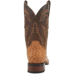 New ⭐ Dan Post Men's Kershaw Exotic Ostrich Skin Western 🥾 Boots - Broad Square Toe Tan ✨ -western boots Shop unnamed file 529