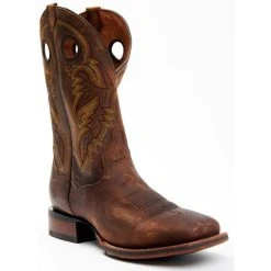 Cheap 🔔 Dan Post Men's Leon Crazy Horse Performance Western Boot - Broad Square Toe Rust Copper 🔔